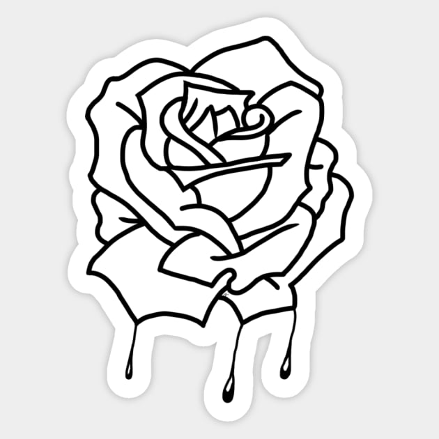 the Rose Sticker by ANGRY_TUMMY